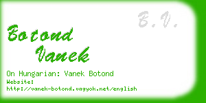 botond vanek business card